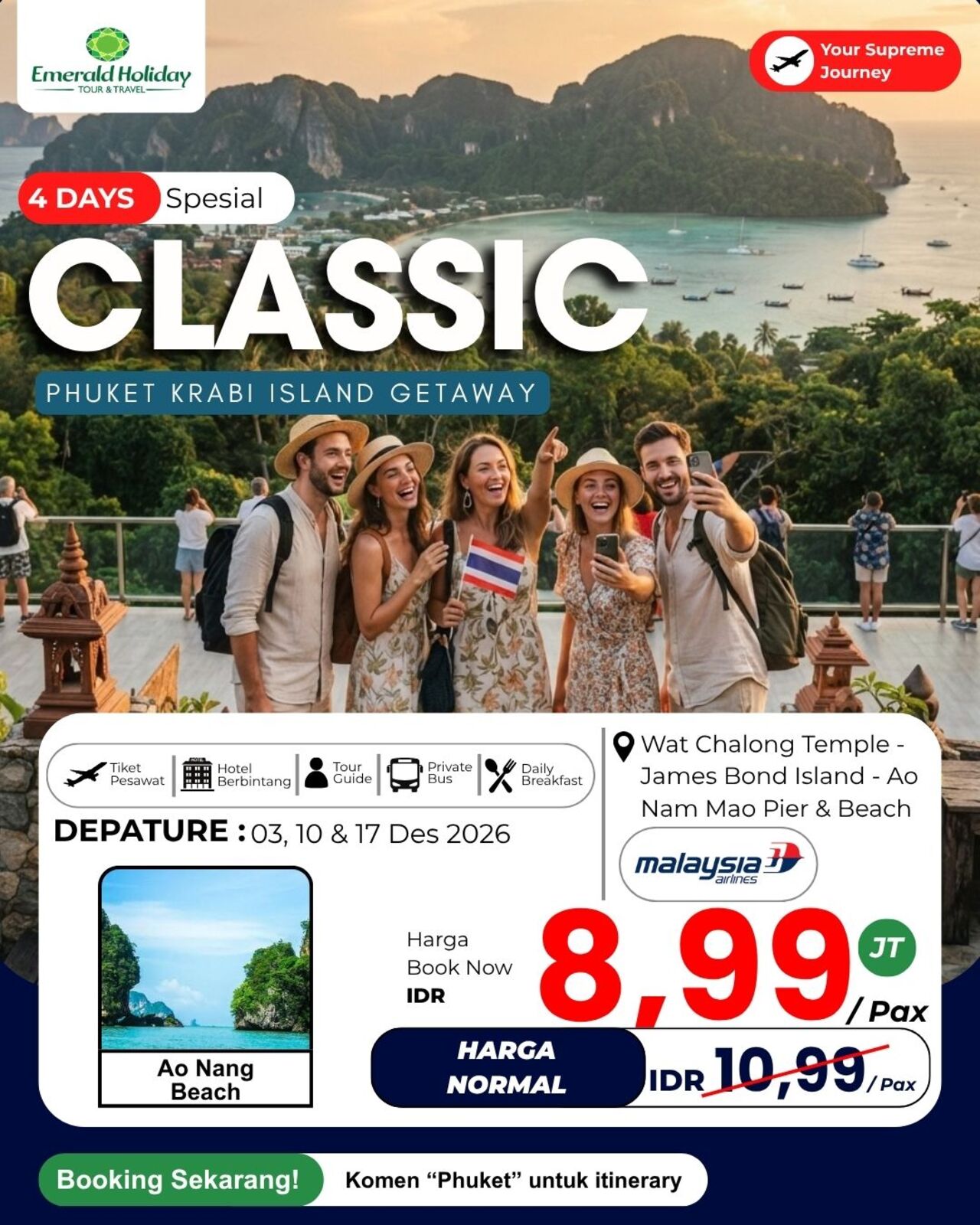 4DKRABI ISLAND GETAWAY 3,10,17 Des 26